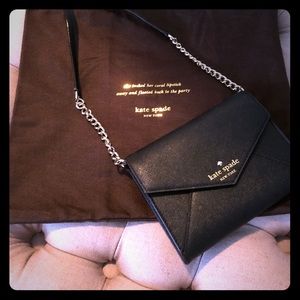 Kate Spade Black and Gold Crossbody